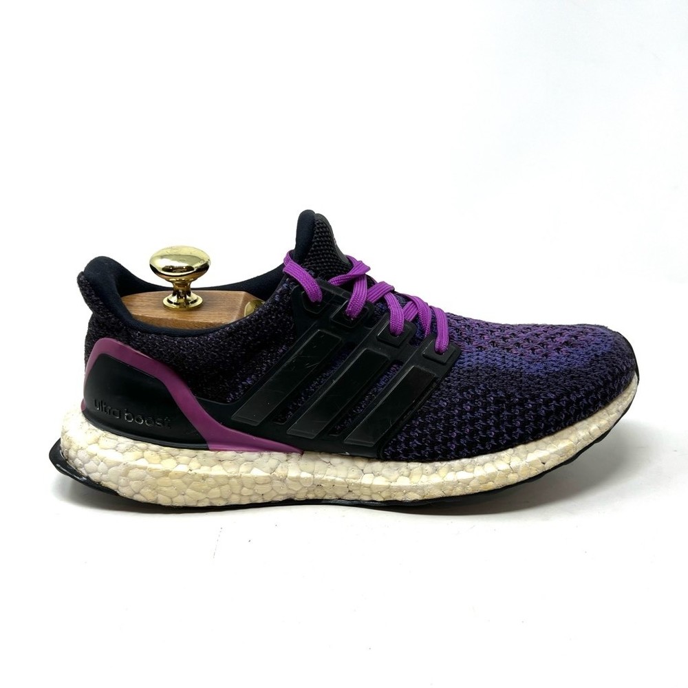 Adidas Womens Ultraboost 2.0 Running Shoes Purple AQ5935 Textile Lace Up 8.5M